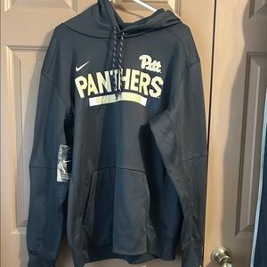 Nike Pitt Panthers Men's Gray Pullover Hoodie